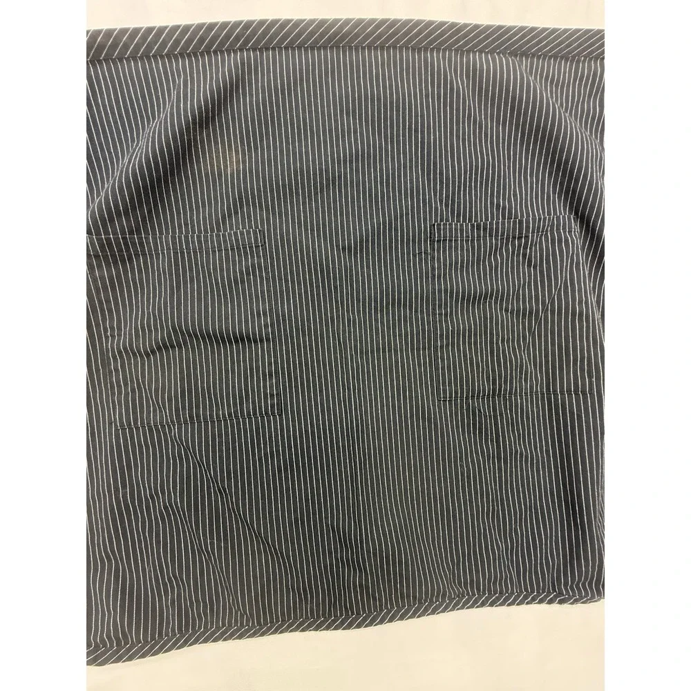 Caps Teamwear Black Striped Cotton/polyester 27x24 Two Pockets Apron